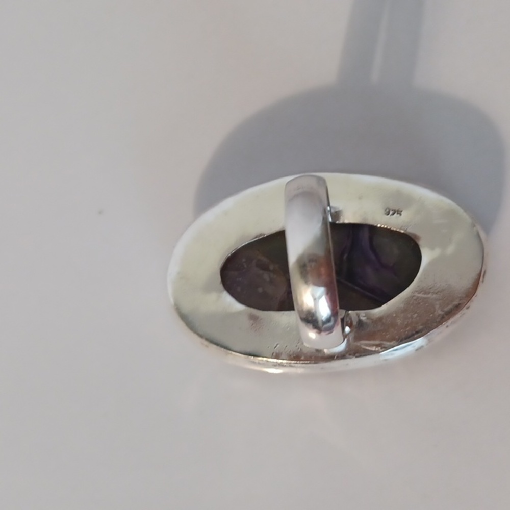 Charoite,925 sterling silver ring! Handmade! Sz.6 - Picture 4 of 7